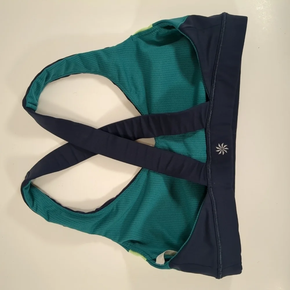 Athleta Crunch Colorblock Sports Bra , X Back , Size S